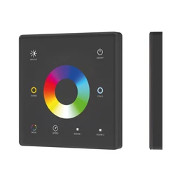 Фото #1 товара INTELLIGENT ARLIGHT Сенсорная панель SMART-RF-801-11-1G-2SC-RGB-MIX черный (3V, 2.4G) накладная (IARL, IP20 Пластик, 5 лет)