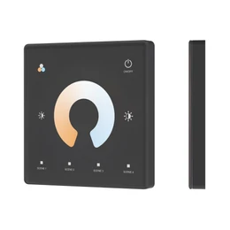 Фото #1 товара INTELLIGENT ARLIGHT Сенсорная панель SMART-RF-801-11-1G-4SC-MIX черный (3V, 2.4G) накладная (IARL, IP20 Пластик, 5 лет)