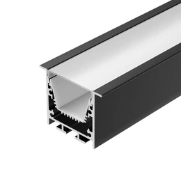 Фото #1 товара Профиль LINIA45-F-TRAY-2000 BLACK (Arlight, Алюминий)