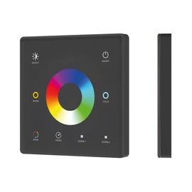 Фото #1 товара INTELLIGENT ARLIGHT Сенсорная панель SMART-RF-801-11-1G-2SC-RGB-MIX черный (3V, 2.4G) накладная (IARL, IP20 Пластик, 5 лет)