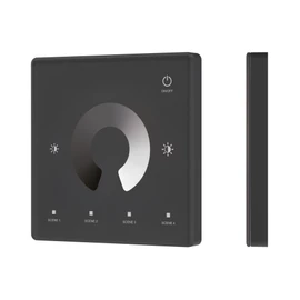 Фото #1 товара INTELLIGENT ARLIGHT Сенсорная панель SMART-RF-801-11-1G-4SC-DIM черный (3V, 2.4G) накладная (IARL, IP20 Пластик, 5 лет)