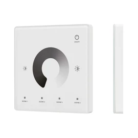 Фото #1 товара INTELLIGENT ARLIGHT Сенсорная панель SMART-RF-801-11-1G-4SC-DIM белый (3V, 2.4G) накладная (IARL, IP20 Пластик, 5 лет)
