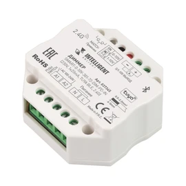 Фото #1 товара INTELLIGENT ARLIGHT Диммер SMART-0-10V-301-72-DIM-PD-IN (230V, 1x20mA, TUYA BLE, 2.4G) (IARL, IP20 Пластик, 5 лет)