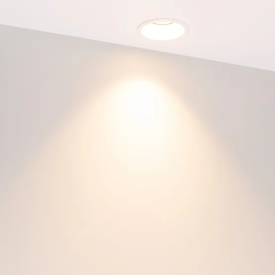Фото #4 товара Светильник MS-FLOW-BUILT-R85-12W Warm3000 (WH, 55 deg, 230V) (Arlight, IP20 Металл, 5 лет)