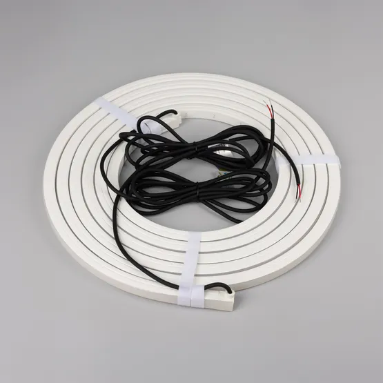 Фото #3 товара Светодиодная лента герметичная NOVA-TOP-PU-A120-16x15mm 24V Warm3500 (10 W/m, IP68, 5m, wire x2) (Arlight, Полиуретан)
