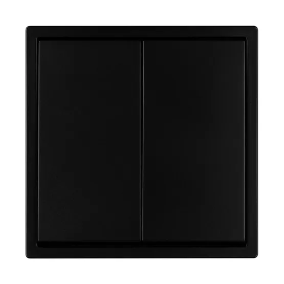 Фото #3 товара Механизм выключателя двухклавишный проходной SWT-TENDO-MKP2-PL-BK (230V, 10A) (Arlight, Черный)