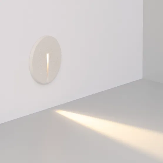 Фото #2 товара Светильник LT-TIE-R120-3W Warm3000 (WH, 25x45 deg, 230V) (Arlight, IP65 Бетон, 3 года)