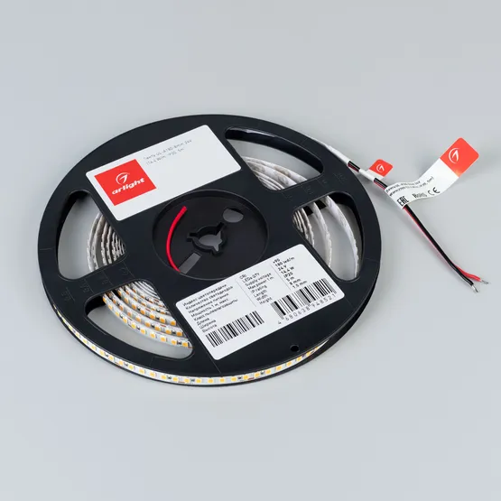 Фото #3 товара Светодиодная лента UL-A180-8mm 24V Warm3500 (14.4 W/m, IP20, 5m) (Arlight, Открытый)