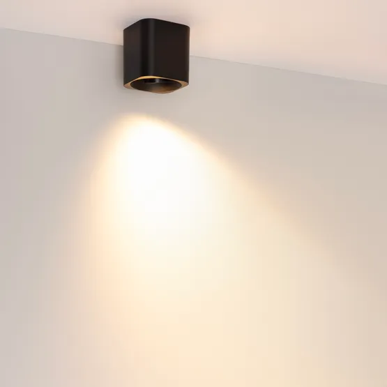 Фото #2 товара Светильник SP-ACENTO-S95x95-10W Warm2700 (BK, 20-45 deg, 230V) (Arlight, IP20 Металл, 5 лет)