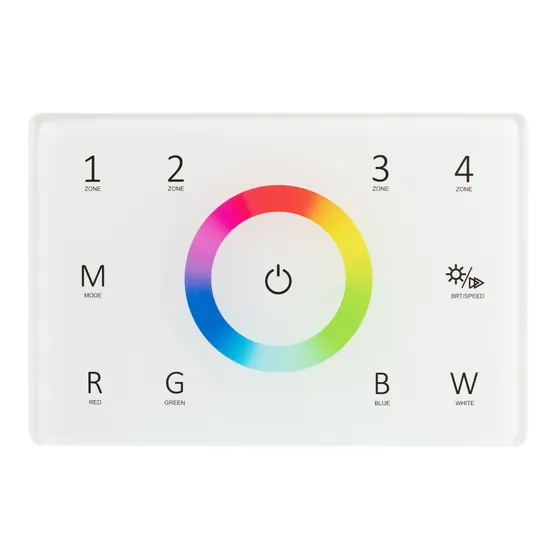 Фото #3 товара Панель Sens SMART-P85-RGBW White (230V, 4 зоны, 2.4G) (Arlight, IP20 Пластик, 5 лет)