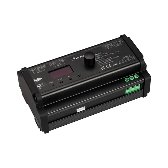 Фото товара Диммер SMART-D17-DIM (230V, 6A, TRIAC, DIN, 2.4G) (Arlight, IP20 Пластик, 5 лет)