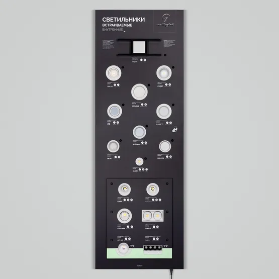 Фото #1 товара Стенд Светильники INDOOR-08-1760х600mm (230V) (Arlight, -)