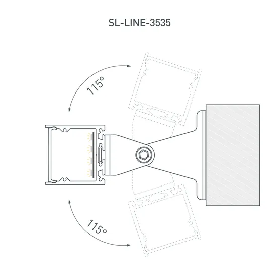 Фото #7 товара Профиль SL-LINE-3535-2000 ANOD (Arlight, Алюминий)