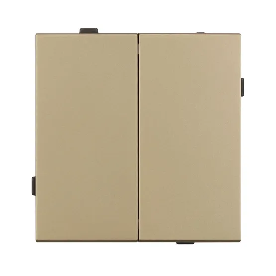 Фото #2 товара Механизм выключателя двухклавишный непроходной SWT-TENDO-MK02-SFPL-GD (230V, 10A) (Arlight, -)