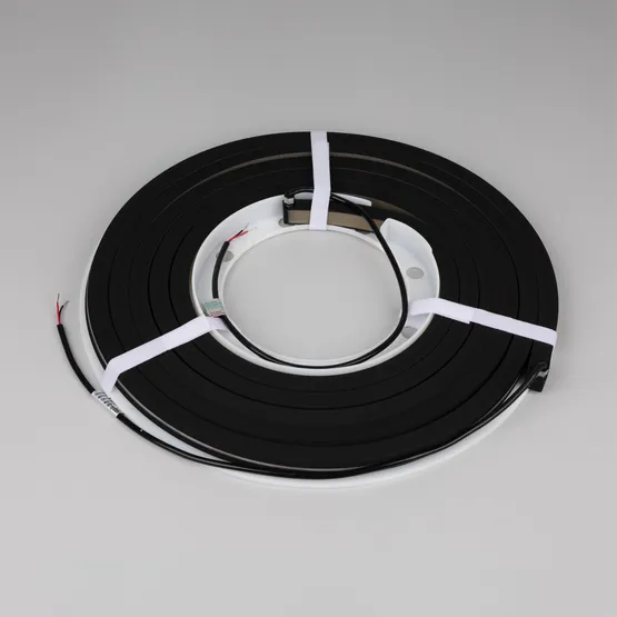 Фото #2 товара Светодиодная лента герметичная NOVA-TOP-BLACK-A120-16x15mm 24V Warm2700 (10 W/m, IP67, 2835, 5m, wire x2) (Arlight, Вывод боковой, 5 лет)