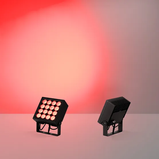 Фото #4 товара Прожектор KT-BLOCK-S220x220-50W RGBW-Day (Графит, 15 deg, 24V, DMX512) (Arlight, IP66 Металл, 3 года)