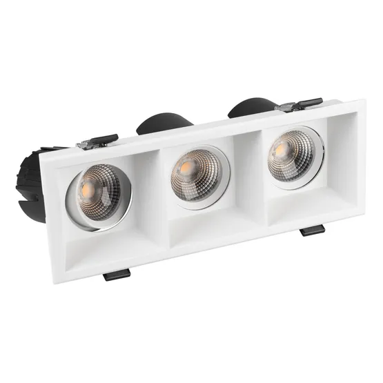 Фото #6 товара Светильник MS-FLOW-BUILT-S230x85-3x6W Warm3000 (WH, 55 deg, 230V) (Arlight, IP20 Металл, 5 лет)