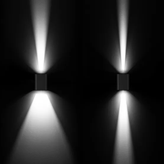 Фото #12 товара Светильник LGD-WALL-VARIO-S104x129-2x6W Day4000 (BK, 1-80 deg) (Arlight, IP54 Металл, 3 года)