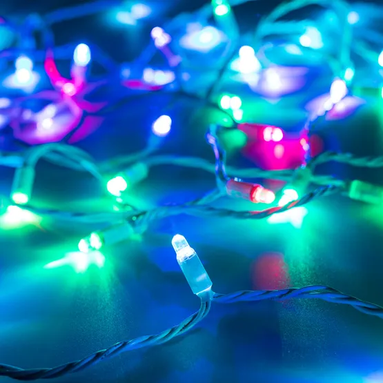 Фото #1 товара Светодиодная гирлянда ARD-STRING-CLASSIC-9000-WHITE-60LED-LIVE RGB-SPI (12V, 40W) (Ardecoled, IP65)