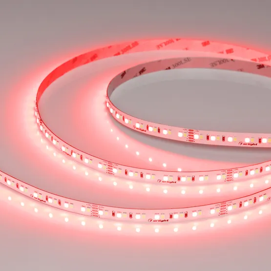 Фото #2 товара Светодиодная лента RT-A168-10mm 24V RGBW-White (20 W/m, IP20, 5m) (Arlight, высок.эфф.150 лм/Вт)