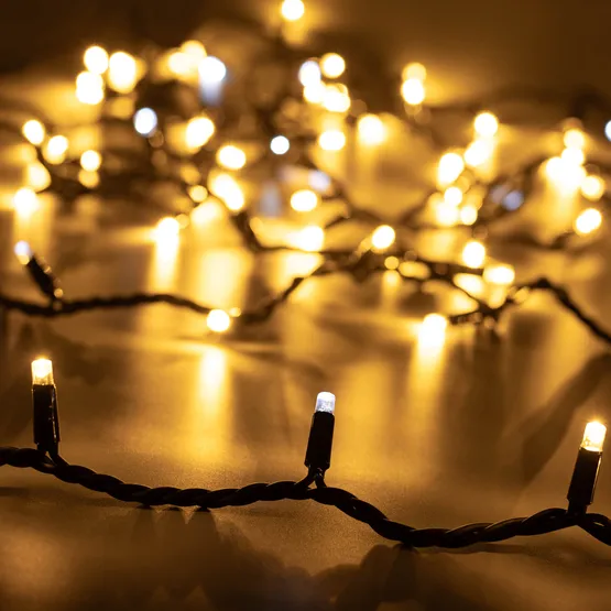 Фото #1 товара Светодиодная гирлянда ARD-STRING-PRO-10000-BLACK-100LED-FLASH WARM (230V, 7W) (Ardecoled, IP65)