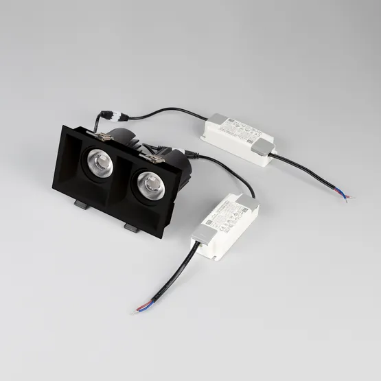 Фото #6 товара Светильник MS-FLOW-BUILT-S157x85-2x6W Day4000 (BK, 55 deg, 230V) (Arlight, IP20 Металл, 5 лет)