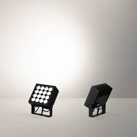 Фото #3 товара Прожектор KT-BLOCK-S220x220-50W RGBW-Day (Графит, 15 deg, 24V, DMX512) (Arlight, IP66 Металл, 3 года)