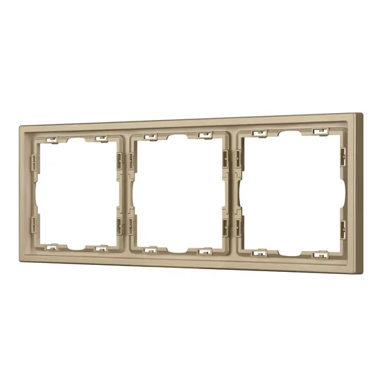 Фото #1 товара Рамка пластиковая FRM-NOBE-SFPL-3-GD (Arlight, -)