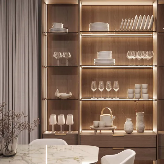 Фото #4 товара Профиль с экраном SL-MINI-3-H10-F12-2000 CHAMPAGNE GOLD (Arlight, Алюминий+пластик)