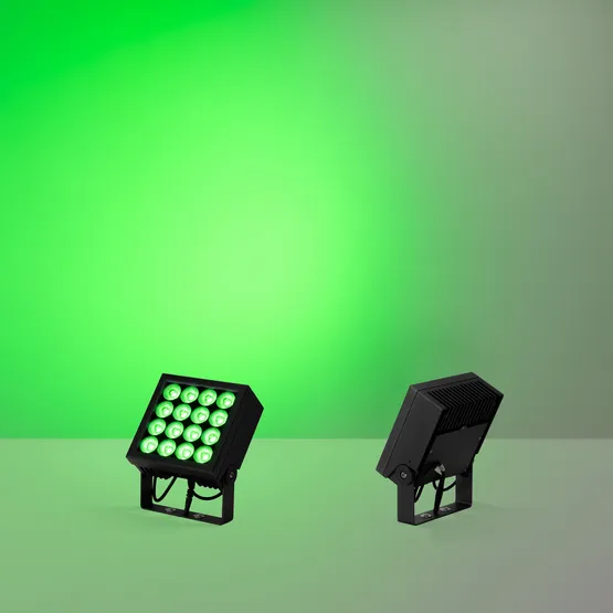 Фото #5 товара Прожектор KT-BLOCK-S220x220-50W RGBW-Day (Графит, 15 deg, 24V, DMX512) (Arlight, IP66 Металл, 3 года)