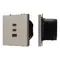 Минифото #1 товара ARL NOBE USB Розетка тип А+С+С софт-тач кашемир SCT-MUACC-SFPL-FC-CA (65W, QC3) (Arlight, -)